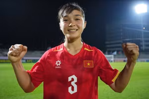 Cầu thủ Thùy Linh của đội tuyển U20 nữ Việt Nam. (Ảnh: VFF)