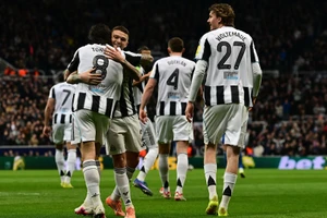 Các cầu thủ Newcastle United ăn mừng bàn thắng. (Ảnh: Newcastle United)