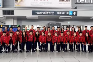 Đội tuyển U17 nữ Việt Nam đã có mặt tại Nhật Bản để bước vào tập huấn, hướng tới giải đấu châu lục. (Ảnh: VFF)