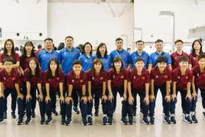 Các thành viên đội tuyển futsal nữ Việt Nam tham dự Giải vô địch Đông Nam Á 2026. (Ảnh: Thái Sơn Nam FC) 