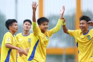 U19 Sông Lam Nghệ An tiến vào bán kết. (Ảnh: VFF)