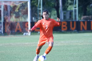 U20 nữ Việt Nam quyết tâm thi đấu trước U20 nữ Thái Lan. (Ảnh: VFF)