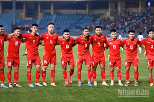 Đội tuyển Việt Nam là đội tuyển tăng bậc mạnh nhất thế giới trong bảng xếp hạng mới nhất của FIFA. (Ảnh: THÀNH ĐẠT)