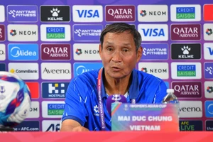 Huấn luyện viên Mai Đức Chung chia sẻ tại buổi họp báo sau trận thua 0-1 trước đội tuyển nữ Đài Loan (Trung Quốc).