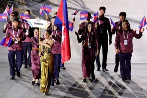 Đoàn Thể thao Campuchia tại Lễ khai mạc SEA Games 33. 