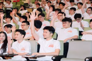 Các học viên tham gia Chương trình nhân tài Viettel Talent 2026 tại lễ khai giảng.