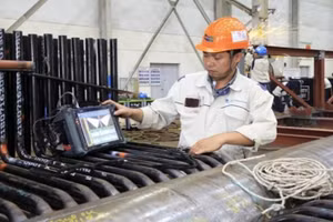 Hoạt động thử nghiệm không phá hủy chụp ảnh bức xạ.