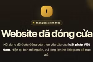 Một website phim lậu đóng cửa sau Công điện của Thủ tướng về tăng cường chống xâm phạm quyền sở hữu trí tuệ được ban hành.