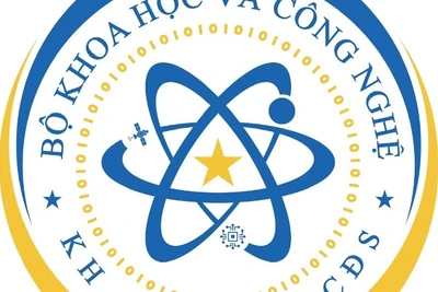 Hình ảnh logo mới của Bộ Khoa học và Công nghệ. (Ảnh: MAI HÀ)