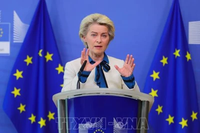 Chủ tịch Ủy ban châu Âu, bà Ursula von der Leyen. (Ảnh: TTXVN)