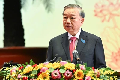 Tổng Bí thư Tô Lâm phát biểu chỉ đạo Đại hội. (Ảnh: DUY LINH)