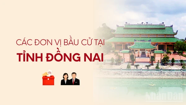 [Infographic] Các đơn vị bầu cử đại biểu Quốc hội tại tỉnh Đồng Nai
