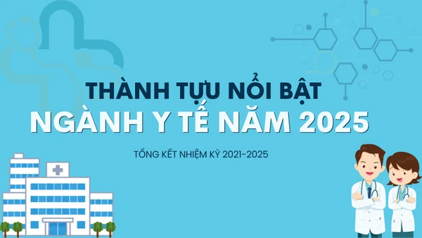 [Infographic] Một số kết quả nổi bật của ngành y tế năm 2025 và giai đoạn 2021-2025