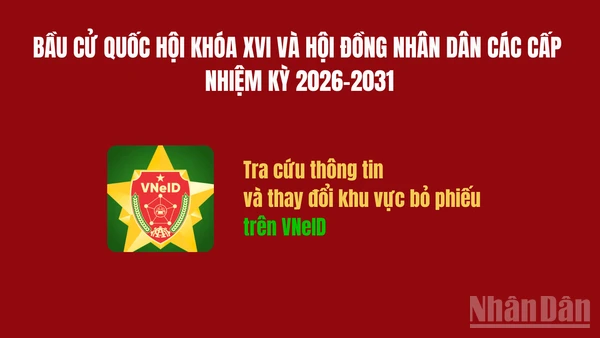 [Infographic] Cách tra cứu thông tin và thay đổi khu vực bỏ phiếu trên VNeID