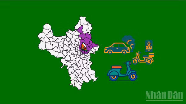 [Infographic] Chi tiết lộ trình, danh sách các phường, xã tại Hà Nội thực hiện thí điểm vùng phát thải thấp từ 1/7/2026