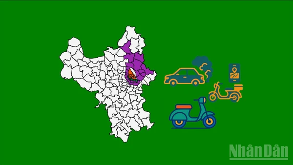 [Infographic] Chi tiết lộ trình, danh sách các phường, xã tại Hà Nội thực hiện thí điểm vùng phát thải thấp từ 1/7/2026