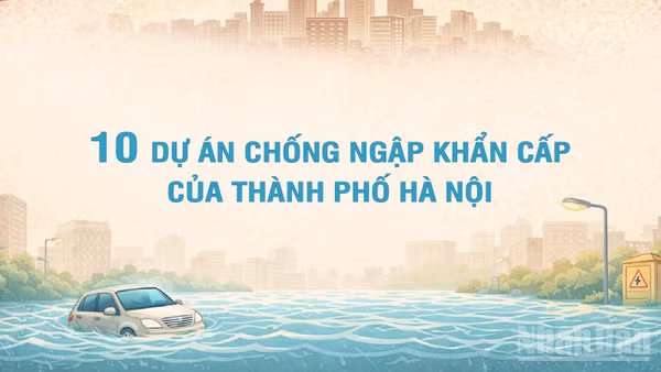 [Infographic] 10 dự án chống ngập khẩn cấp của thành phố Hà Nội