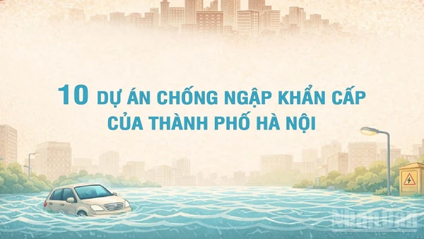 [Infographic] 10 dự án chống ngập khẩn cấp của thành phố Hà Nội