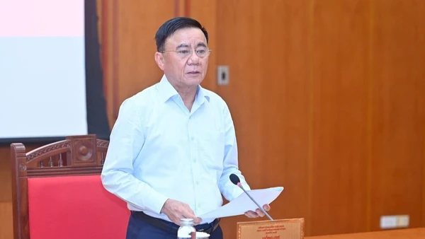 Đồng chí Trần Cẩm Tú, Ủy viên Bộ Chính trị, Thường trực Ban Bí thư. (Ảnh: ĐĂNG KHOA)