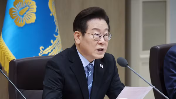 Tổng thống Hàn Quốc Lee Jae Myung. (Ảnh: Yonhap/TTXVN)