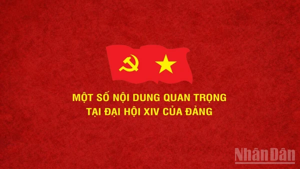 [Infographic] Một số nội dung quan trọng tại Đại hội lần thứ XIV của Đảng