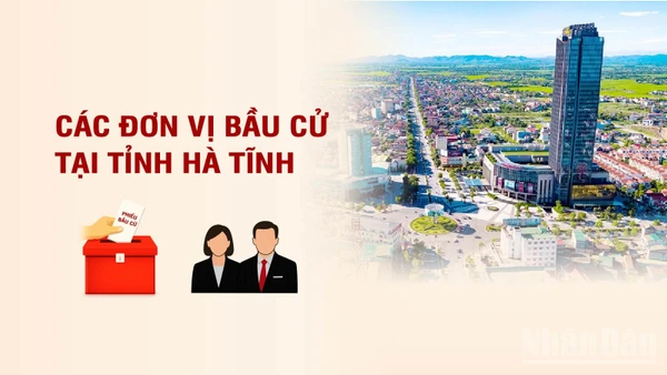 [Infographic] Các đơn vị bầu cử đại biểu Quốc hội tại tỉnh Hà Tĩnh