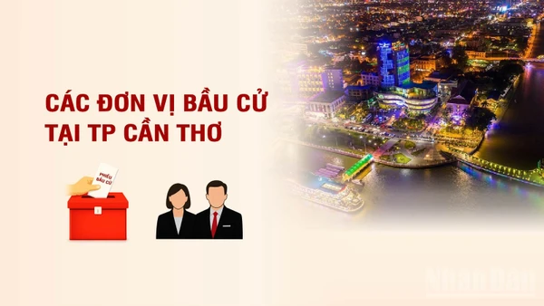 [Infographic] Các đơn vị bầu cử đại biểu Quốc hội tại thành phố Cần Thơ