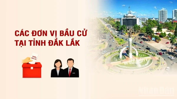 [Infographic] Các đơn vị bầu cử đại biểu Quốc hội tại tỉnh Đắk Lắk