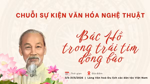 [Infographic] Chuỗi sự kiện "Bác Hồ trong trái tim đồng bào" tại Làng Văn hóa-Du lịch các dân tộc Việt Nam 