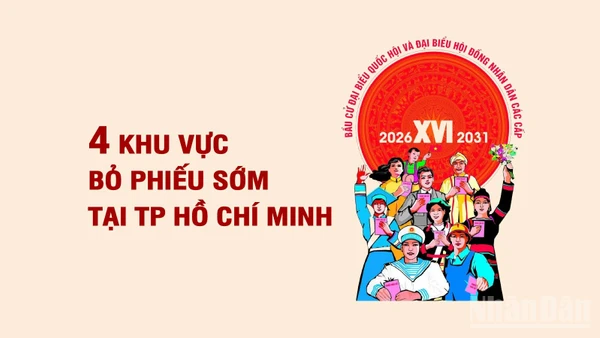[Infographic] Bốn khu vực bỏ phiếu sớm tại Thành phố Hồ Chí Minh