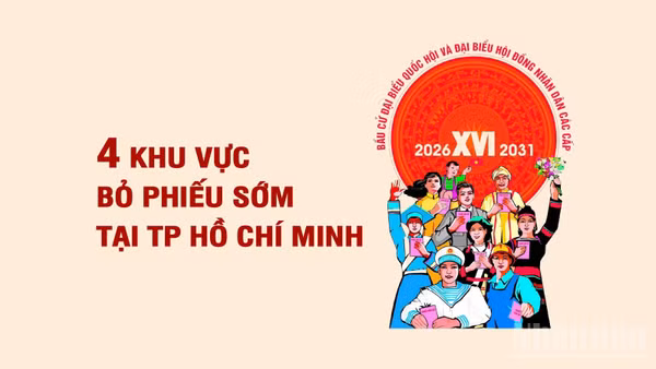 [Infographic] Bốn khu vực bỏ phiếu sớm tại Thành phố Hồ Chí Minh