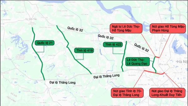 [Infographic] Hà Nội hạn chế xe tải, xe container đi vào Vành đai 3 trên cao từ 1/1/2026