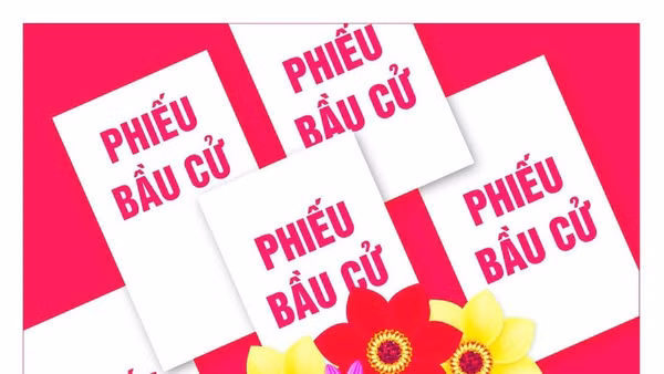 Ảnh minh họa: Tranh tuyên truyền bầu cử Quốc hội khóa XVI.