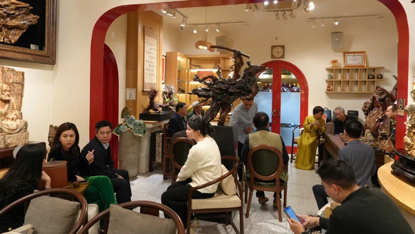 Không gian di sản văn hóa Hoàng Liên trà tại 13 Trần Phú, Hà Nội.