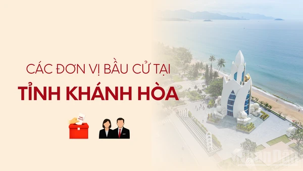 [Infographic] Các đơn vị bầu cử đại biểu Quốc hội tại tỉnh Khánh Hòa