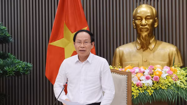 Phó Thủ tướng Lê Tiến Châu phát biểu chỉ đạo. (Ảnh: TTXVN)
