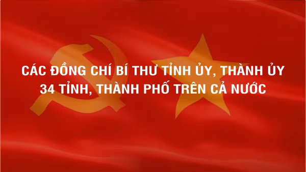 [Infographic] Các đồng chí Bí thư Tỉnh ủy, Thành ủy 34 tỉnh, thành phố trên cả nước