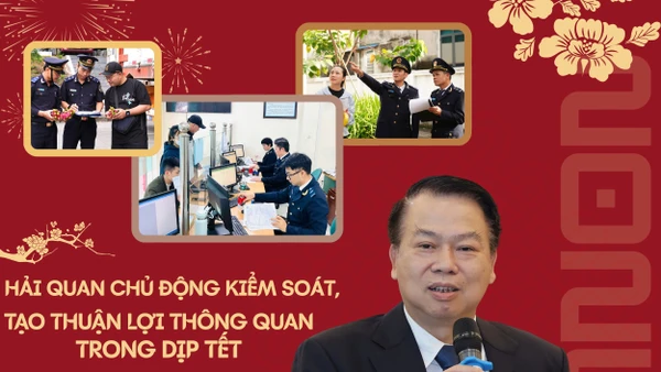 Hải quan chủ động kiểm soát, tạo thuận lợi thông quan trong dịp Tết.