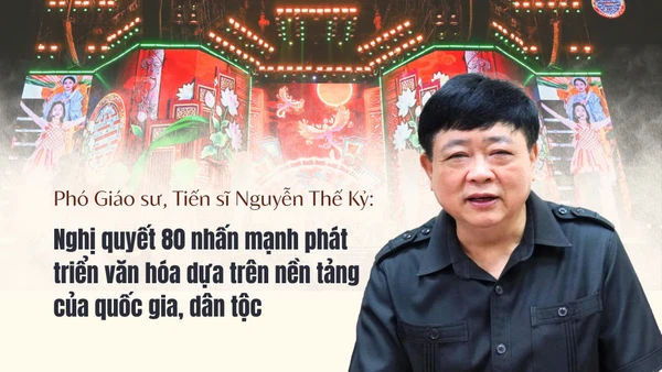 Phó Giáo sư, Tiến sĩ Nguyễn Thế Kỷ: Nghị quyết 80 nhấn mạnh phát triển văn hóa dựa trên nền tảng của quốc gia, dân tộc