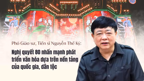Phó Giáo sư, Tiến sĩ Nguyễn Thế Kỷ: Nghị quyết 80 nhấn mạnh phát triển văn hóa dựa trên nền tảng của quốc gia, dân tộc