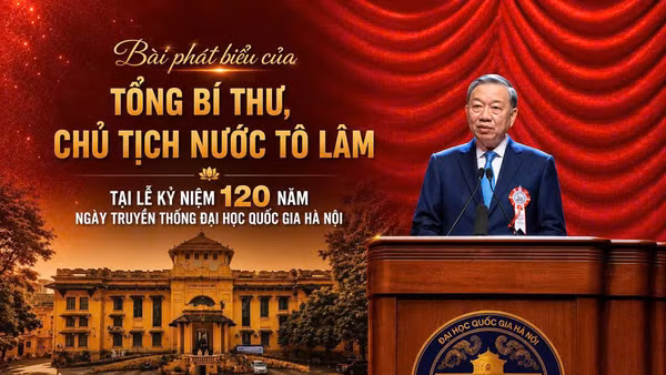 Bài phát biểu của Tổng Bí thư, Chủ tịch nước Tô Lâm tại lễ kỷ niệm 120 năm Ngày truyền thống Đại học Quốc gia Hà Nội