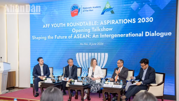 Sự kiện nhằm tạo diễn đàn cho thanh niên ASEAN đóng góp góc nhìn và sáng kiến của thế hệ trẻ đối với các vấn đề của khu vực. (Ảnh: MINH DUY)