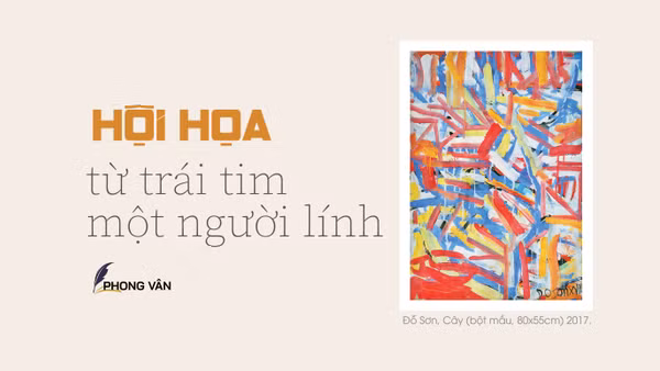 Hội họa từ trái tim một người lính