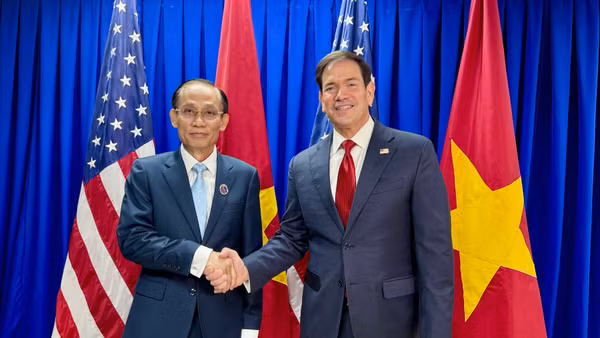Bộ trưởng Ngoại giao Lê Hoài Trung đã có cuộc gặp với Ngoại trưởng Hoa Kỳ Marco Rubio.