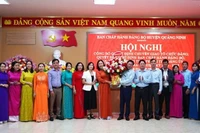 Ban chấp hành Đảng bộ thị trấn Quán Hàu được kiện toàn sau khi sắp xếp lại đơn vị hành chính. 