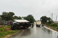 Hiện trường vụ tai nạn.