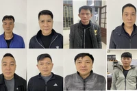 Các đối tượng trong đường dây cá độ bóng đá.