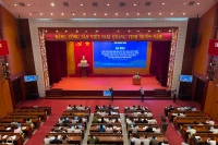 Quang cảnh Hội nghị sơ kết 3 năm thực hiện Nghị quyết số 05-NQ/TU và công bố kết quả Chỉ số xếp hạng của các cơ quan, đơn vị, địa phương năm 2023 của Quảng Ninh.