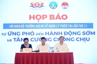 Họp báo giới thiệu về Hội nghị Bộ trưởng ASEAN về Quản lý thiên tai.