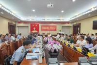 Toàn cảnh buổi làm việc của Đoàn công tác Bộ Nông nghiệp và Phát triển nông thôn với Ủy ban nhân dân tỉnh Bà Rịa-Vũng Tàu.